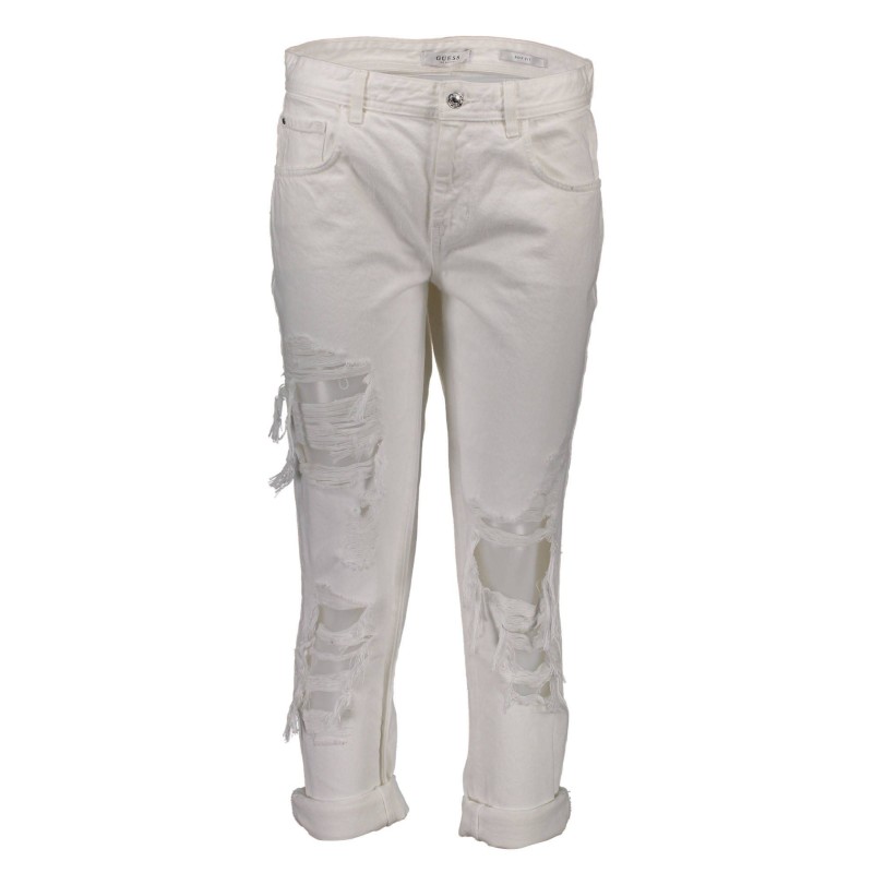 GUESS JEANS JEANS DENIM DONNA BIANCO GUESS JEANS JEANS DENIM DONNA BIANCO