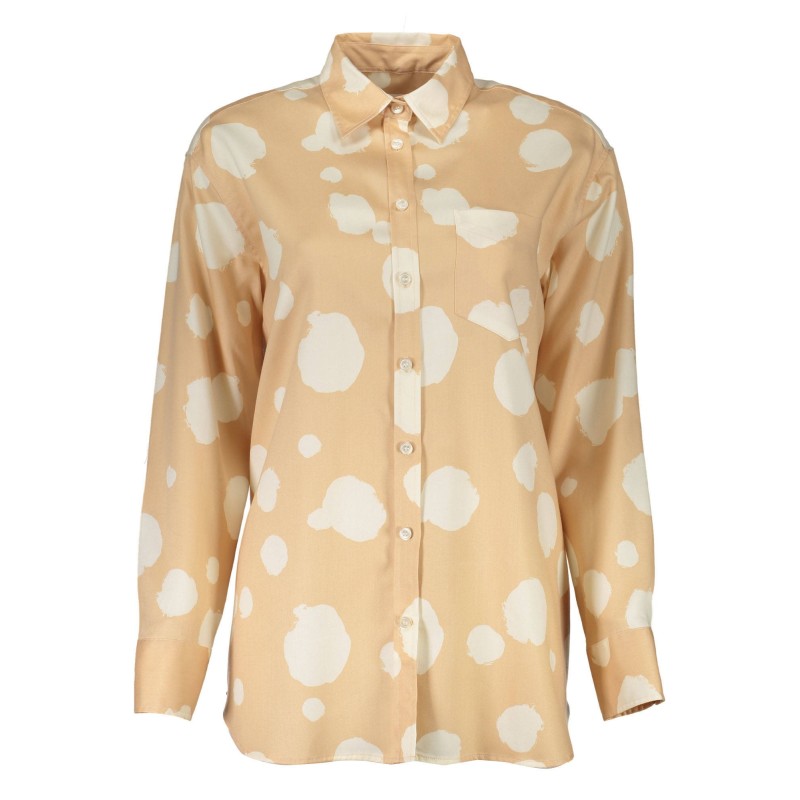 GANT CAMICIA MANICHE LUNGHE DONNA BEIGE GANT CAMICIA MANICHE LUNGHE DONNA BEIGE
