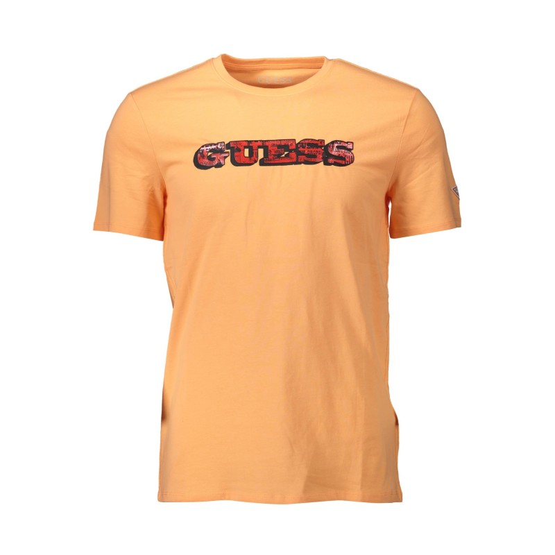 GUESS JEANS T-SHIRT MANICHE CORTE UOMO ARANCIO GUESS JEANS T-SHIRT MANICHE CORTE UOMO ARANCIO