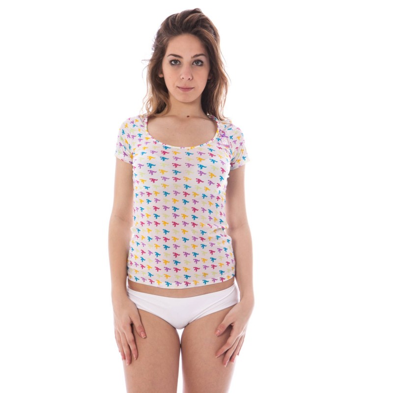 A-STYLE T-SHIRT ESTERNABILE DONNA BIANCO A-STYLE T-SHIRT ESTERNABILE DONNA BIANCO
