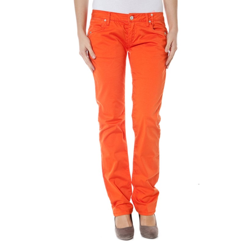 ZUELEMENTS PANTALONE DONNA ARANCIO ZUELEMENTS PANTALONE DONNA ARANCIO