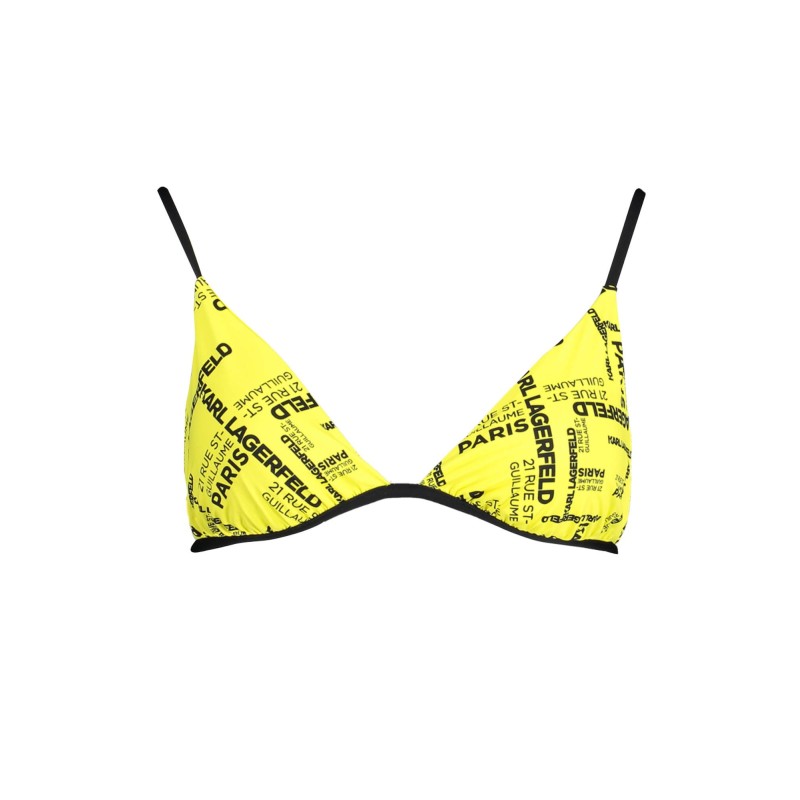 KARL LAGERFELD BEACHWEAR COSTUME PARTE SOPRA DONNA GIALLO KARL LAGERFELD BEACHWEAR COSTUME PARTE SOPRA DONNA GIALLO