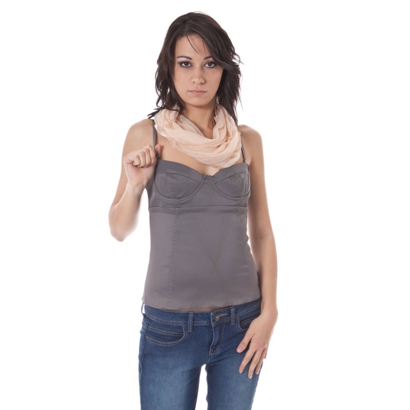 JOHN GALLIANO TOP DONNA GRIGIO JOHN GALLIANO TOP DONNA GRIGIO