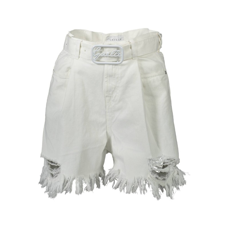 GAELLE PARIS PANTALONE SHORT DONNA BIANCO GAELLE PARIS PANTALONE SHORT DONNA BIANCO