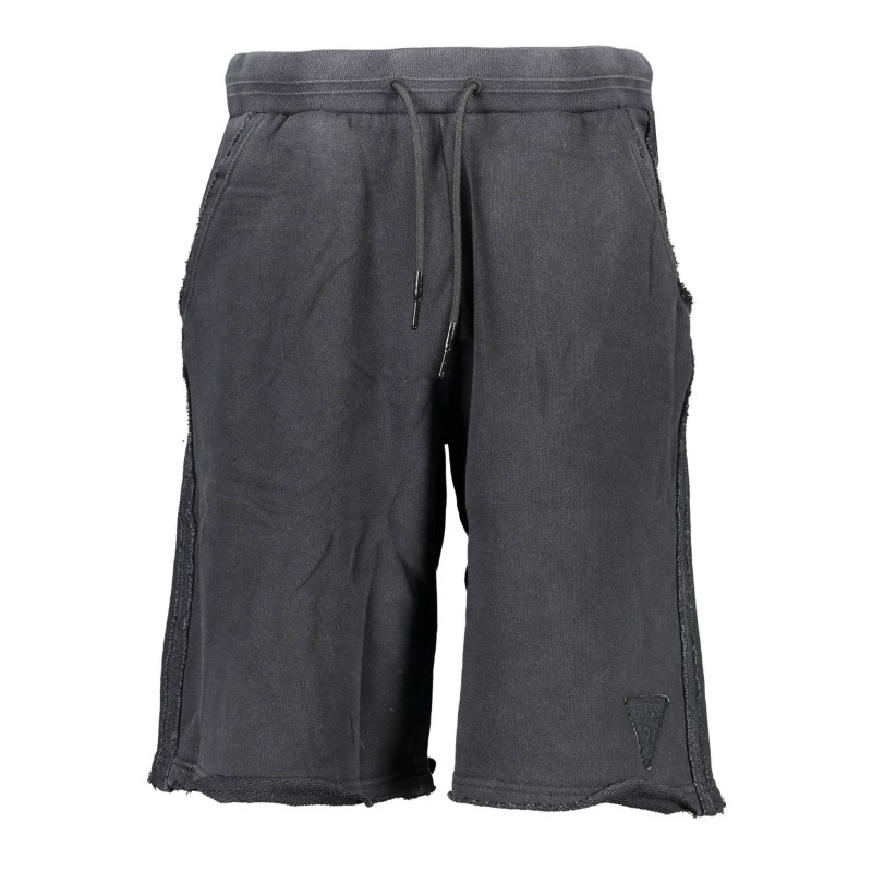 GUESS JEANS PANTALONE BERMUDA UOMO NERO GUESS JEANS PANTALONE BERMUDA UOMO NERO