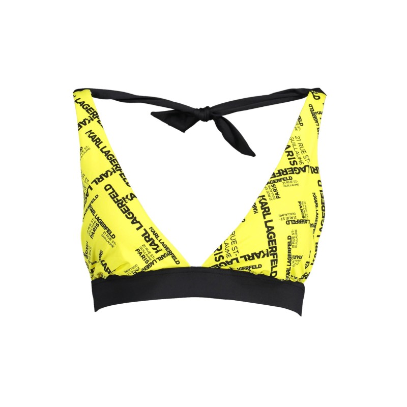 KARL LAGERFELD BEACHWEAR COSTUME PARTE SOPRA DONNA GIALLO KARL LAGERFELD BEACHWEAR COSTUME PARTE SOPRA DONNA GIALLO