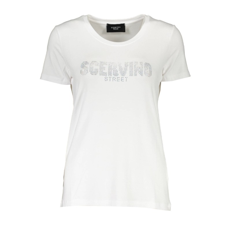 SCERVINO STREET T-SHIRT MANICHE CORTE DONNA BIANCO SCERVINO STREET T-SHIRT MANICHE CORTE DONNA BIANCO