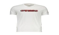 GUESS JEANS T-SHIRT MANICHE CORTE UOMO BIANCO