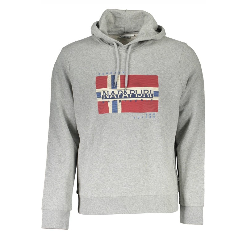 NAPAPIJRI FELPA SENZA ZIP UOMO GRIGIO NAPAPIJRI FELPA SENZA ZIP UOMO GRIGIO