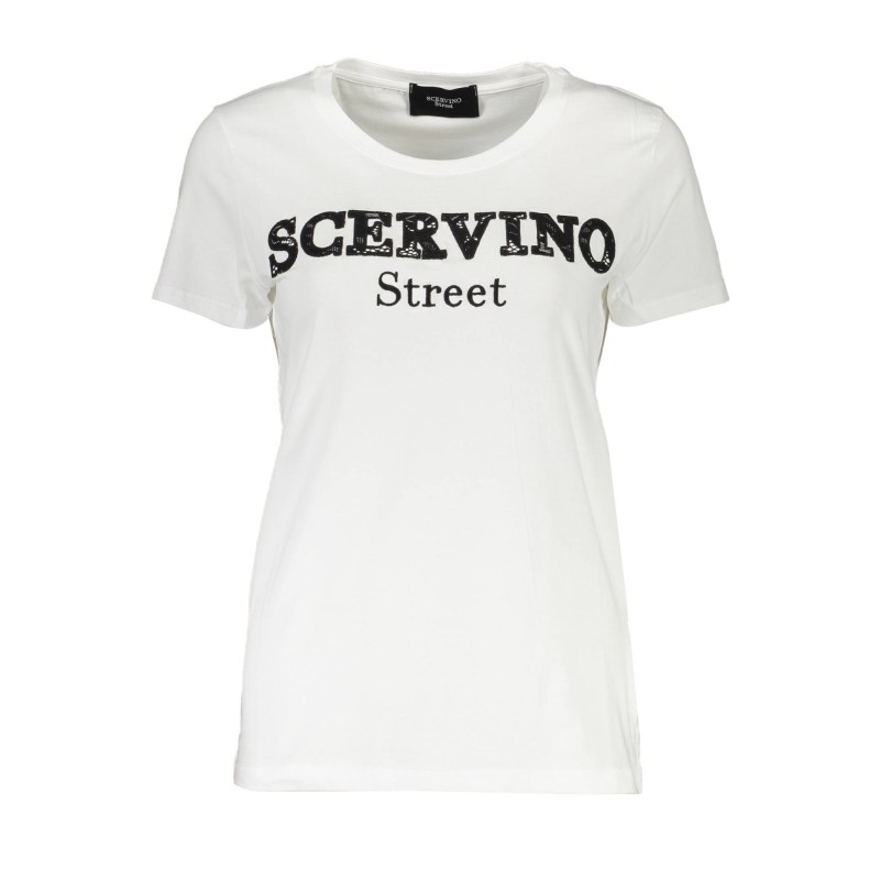 SCERVINO STREET T-SHIRT MANICHE CORTE DONNA BIANCO SCERVINO STREET T-SHIRT MANICHE CORTE DONNA BIANCO