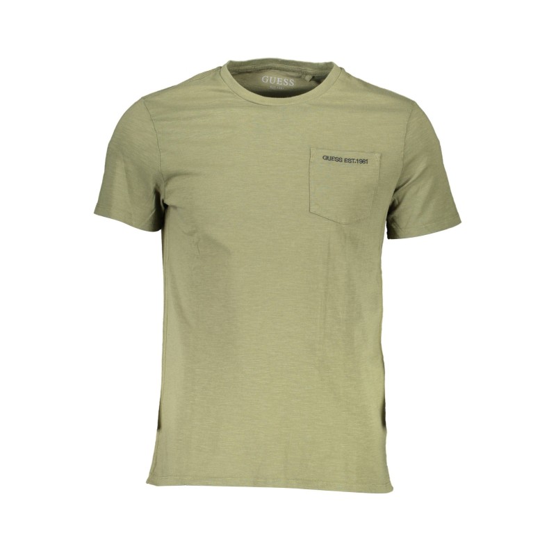 GUESS JEANS T-SHIRT MANICHE CORTE UOMO VERDE GUESS JEANS T-SHIRT MANICHE CORTE UOMO VERDE