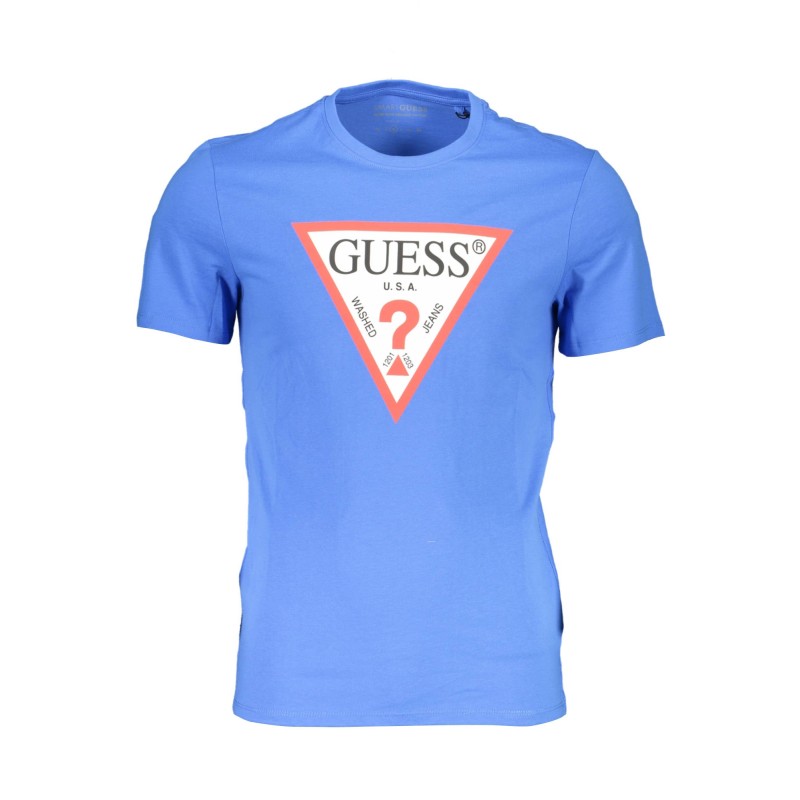 GUESS JEANS T-SHIRT MANICHE CORTE UOMO BLU GUESS JEANS T-SHIRT MANICHE CORTE UOMO BLU
