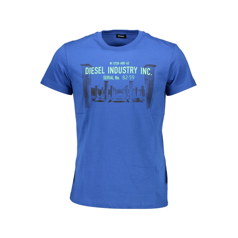 DIESEL T-SHIRT MANICHE CORTE UOMO BLU DIESEL T-SHIRT MANICHE CORTE UOMO BLU