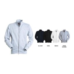 Felpa PANAMA Full-Zip in misto cotone