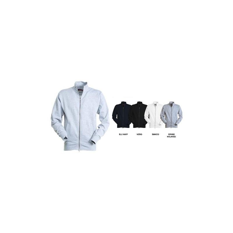 Felpa PANAMA Full-Zip in misto cotone