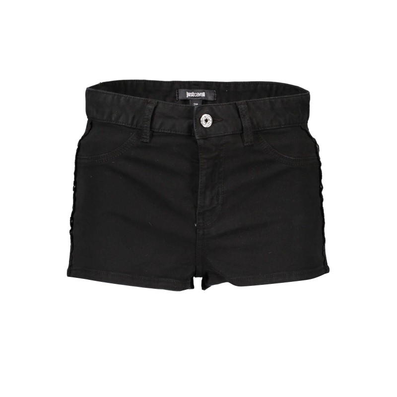 JUST CAVALLI PANTALONE SHORT DONNA NERO JUST CAVALLI PANTALONE SHORT DONNA NERO
