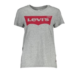 LEVI'S T-SHIRT MANICHE CORTE DONNA GRIGIO