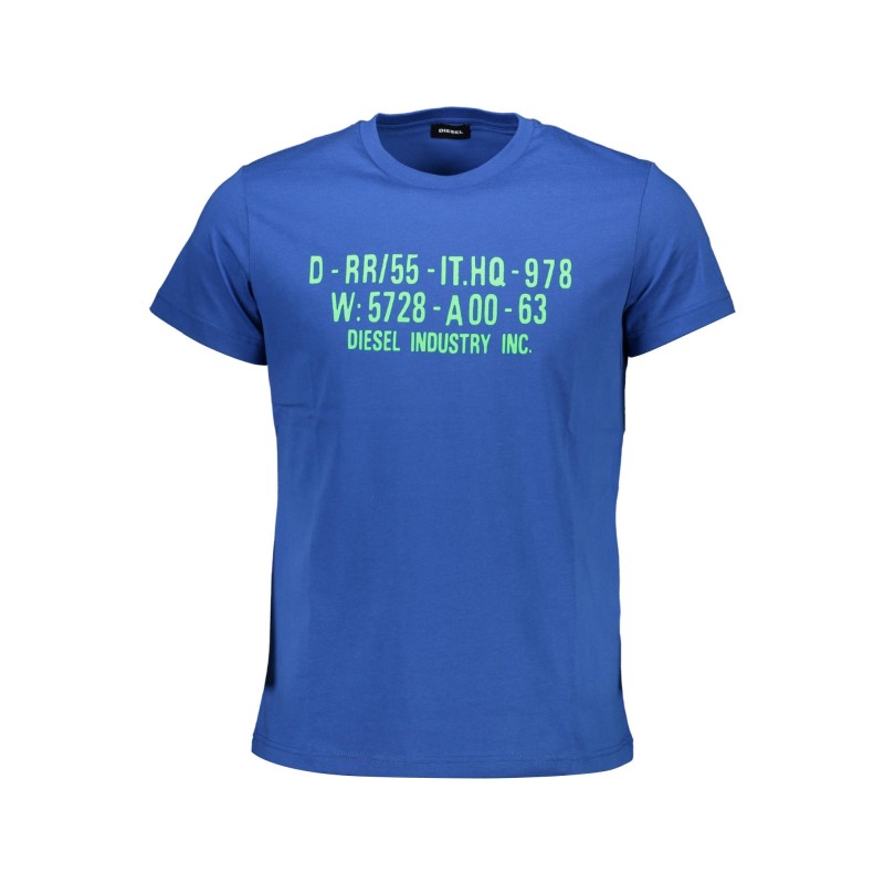 DIESEL T-SHIRT MANICHE CORTE UOMO BLU DIESEL T-SHIRT MANICHE CORTE UOMO BLU