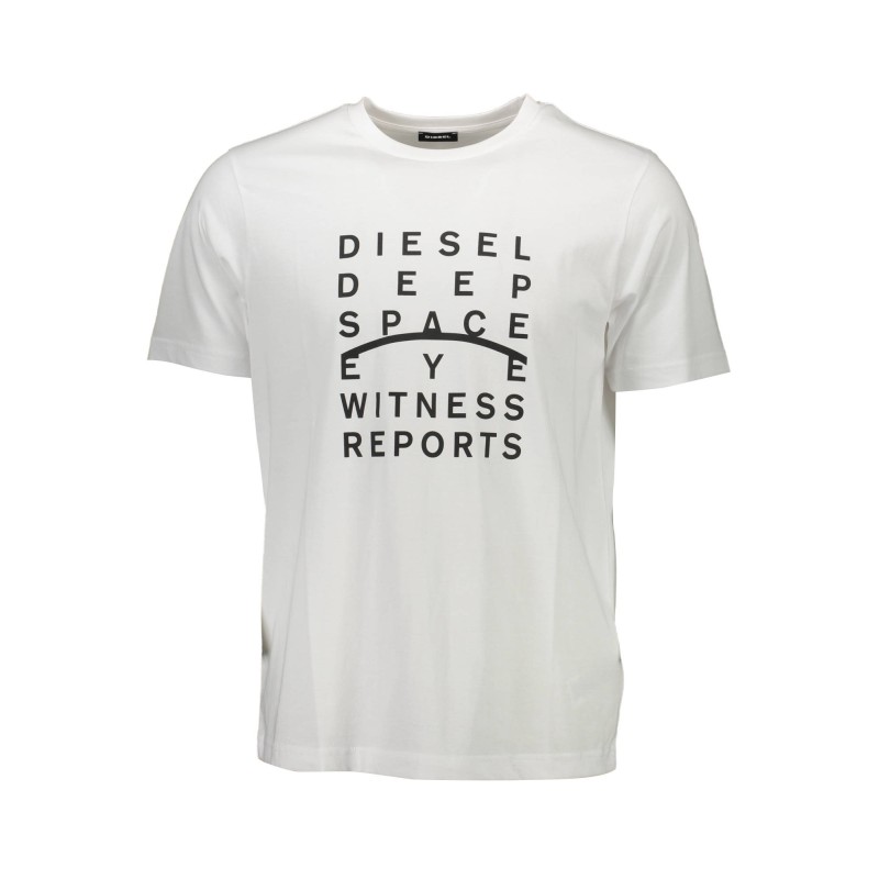 DIESEL T-SHIRT MANICHE CORTE UOMO BIANCO DIESEL T-SHIRT MANICHE CORTE UOMO BIANCO
