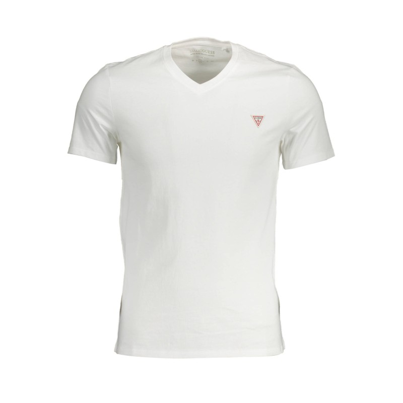 GUESS JEANS T-SHIRT MANICHE CORTE UOMO BIANCO GUESS JEANS T-SHIRT MANICHE CORTE UOMO BIANCO