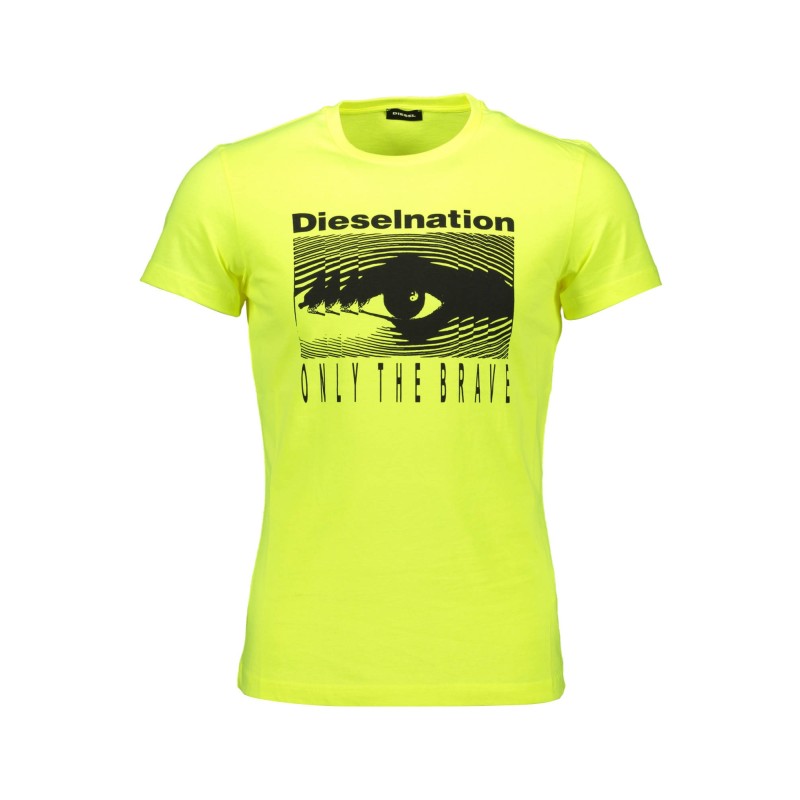 DIESEL T-SHIRT MANICHE CORTE UOMO GIALLO DIESEL T-SHIRT MANICHE CORTE UOMO GIALLO