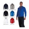 Felpa SYDNEY uomo, zip intera SBS in plastica in colore a contrasto