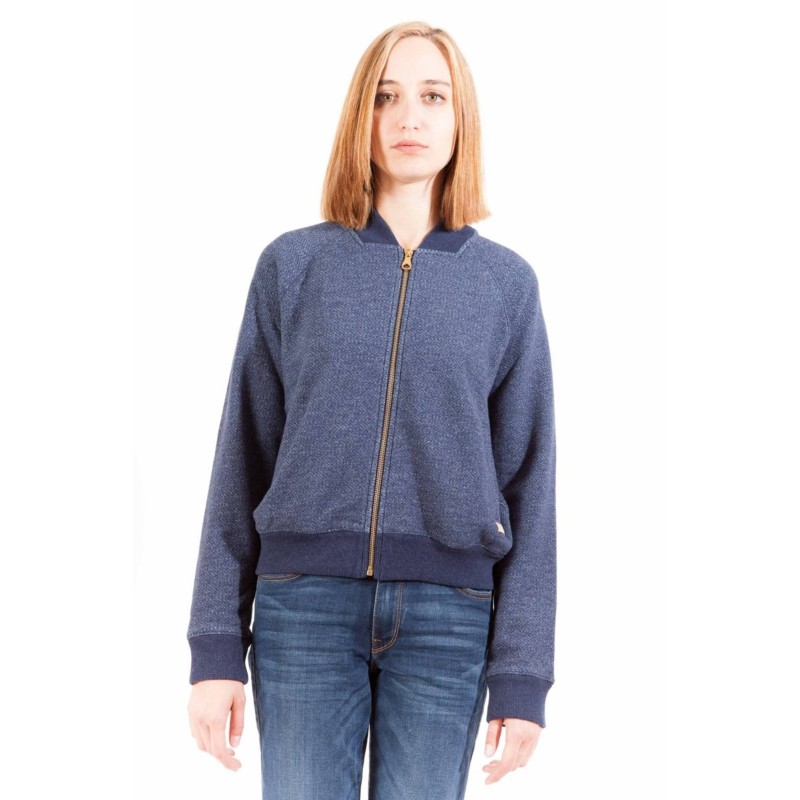 GANT FELPA CON ZIP DONNA BLU GANT FELPA CON ZIP DONNA BLU