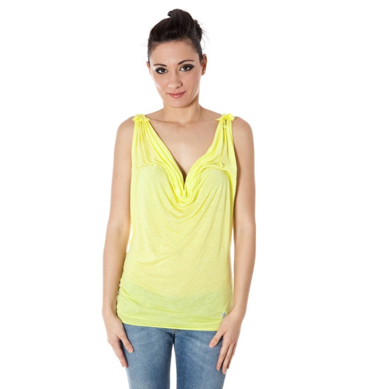 ZUELEMENTS CANOTTA DONNA GIALLO ZUELEMENTS CANOTTA DONNA GIALLO