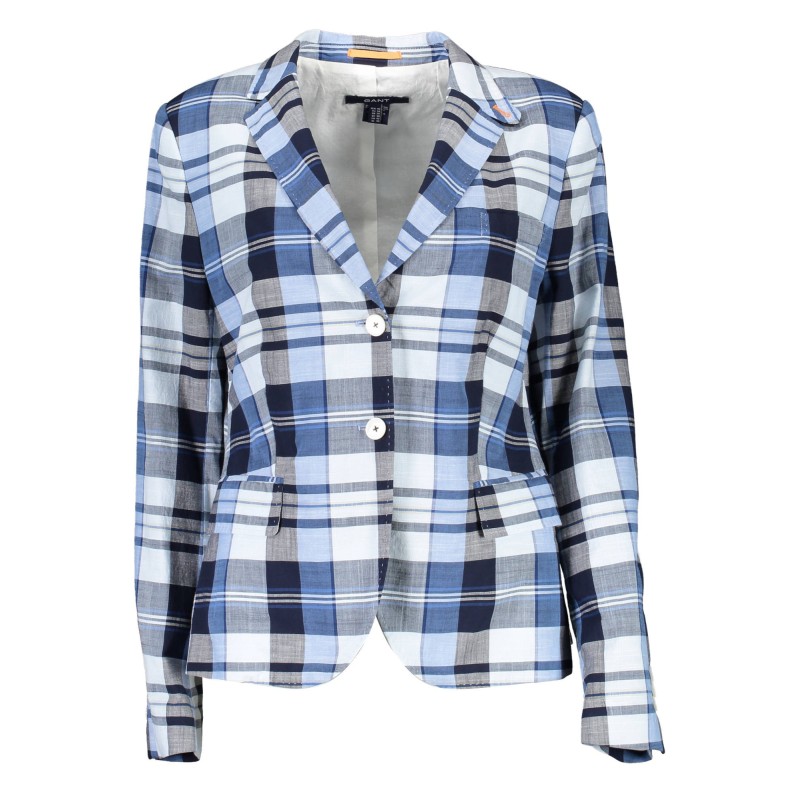 GANT GIACCA CLASSICA DONNA AZZURRO GANT GIACCA CLASSICA DONNA AZZURRO