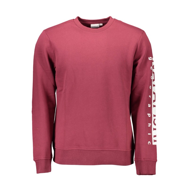 NAPAPIJRI FELPA SENZA ZIP UOMO ROSSO NAPAPIJRI FELPA SENZA ZIP UOMO ROSSO