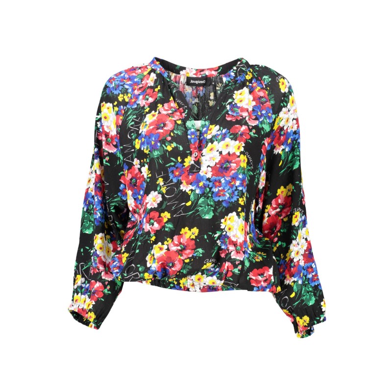 DESIGUAL T-SHIRT MANICHE LUNGHE DONNA NERO DESIGUAL T-SHIRT MANICHE LUNGHE DONNA NERO
