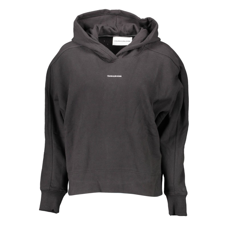 CALVIN KLEIN FELPA SENZA ZIP DONNA NERO CALVIN KLEIN FELPA SENZA ZIP DONNA NERO