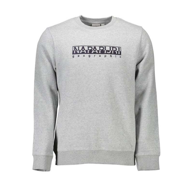 NAPAPIJRI FELPA SENZA ZIP UOMO GRIGIO NAPAPIJRI FELPA SENZA ZIP UOMO GRIGIO