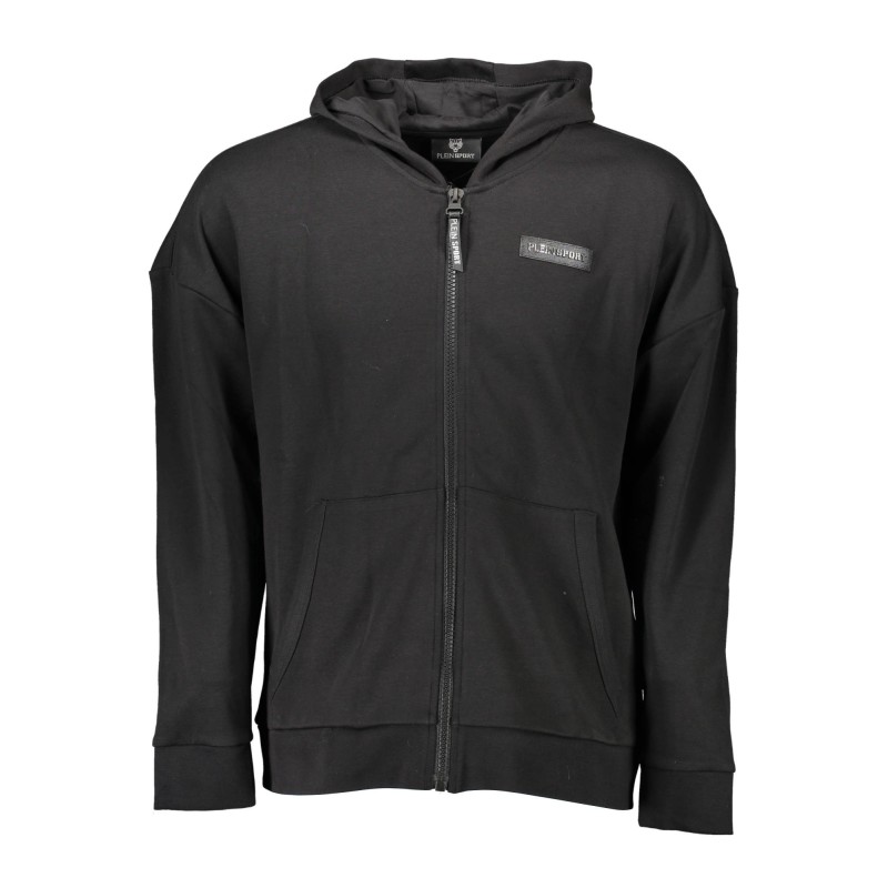 PLEIN SPORT FELPA CON ZIP UOMO NERO PLEIN SPORT FELPA CON ZIP UOMO NERO