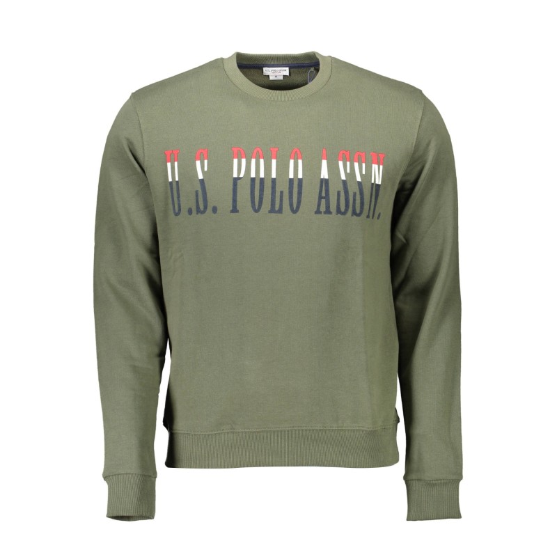 U.S. POLO FELPA SENZA ZIP UOMO VERDE U.S. POLO FELPA SENZA ZIP UOMO VERDE