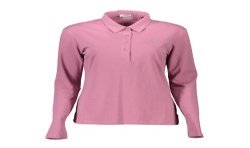 U.S. POLO POLO MANICHE LUNGHE DONNA ROSA