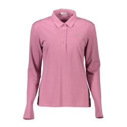 U.S. POLO POLO MANICHE LUNGHE DONNA ROSA