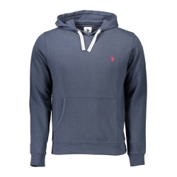 U.S. POLO FELPA CON ZIP UOMO BLU