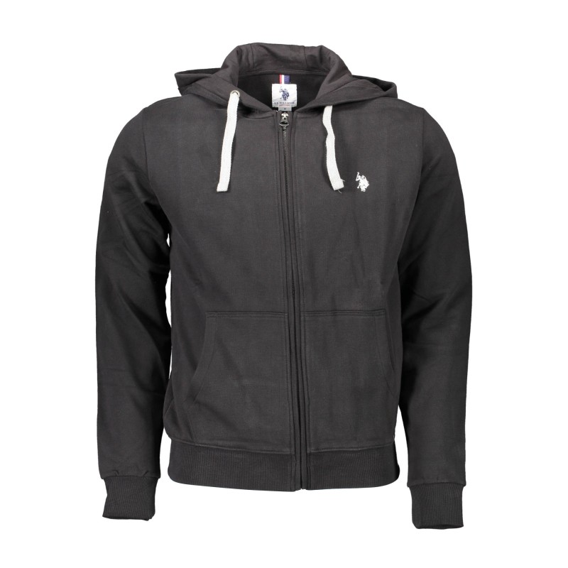U.S. POLO FELPA CON ZIP UOMO NERO U.S. POLO FELPA CON ZIP UOMO NERO