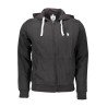U.S. POLO FELPA CON ZIP UOMO NERO