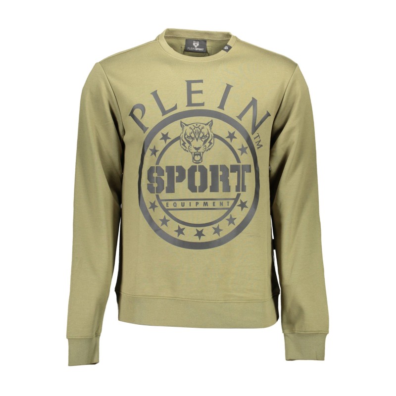 PLEIN SPORT FELPA SENZA ZIP UOMO VERDE PLEIN SPORT FELPA SENZA ZIP UOMO VERDE