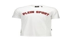 PLEIN SPORT T-SHIRT MANICHE CORTE UOMO BIANCO