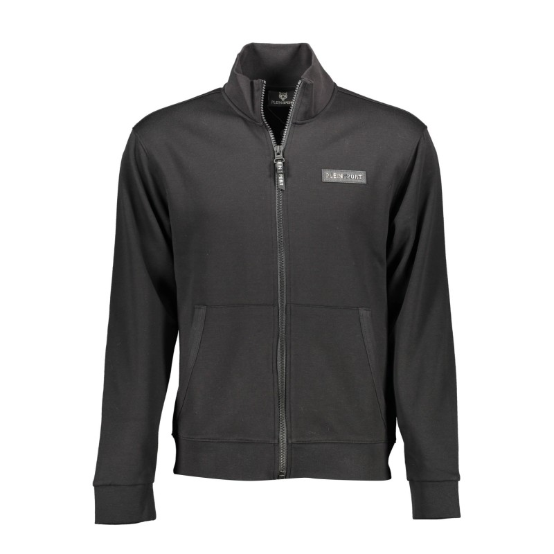 PLEIN SPORT FELPA CON ZIP UOMO NERO PLEIN SPORT FELPA CON ZIP UOMO NERO