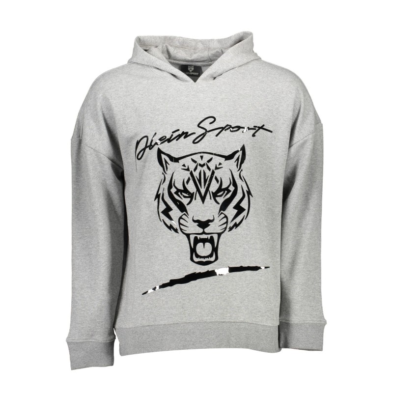 PLEIN SPORT FELPA SENZA ZIP UOMO GRIGIO PLEIN SPORT FELPA SENZA ZIP UOMO GRIGIO