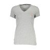 GUESS JEANS T-SHIRT MANICHE CORTE DONNA GRIGIO