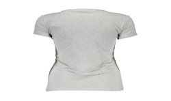 GUESS JEANS T-SHIRT MANICHE CORTE DONNA GRIGIO