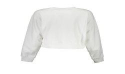 GUESS JEANS FELPA SENZA ZIP DONNA BIANCO