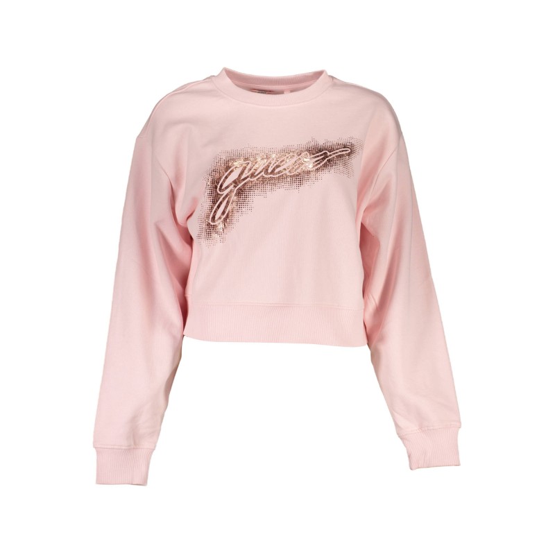 GUESS JEANS FELPA SENZA ZIP UOMO ROSA GUESS JEANS FELPA SENZA ZIP UOMO ROSA
