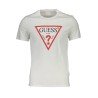 GUESS JEANS T-SHIRT MANICHE CORTE UOMO BIANCO