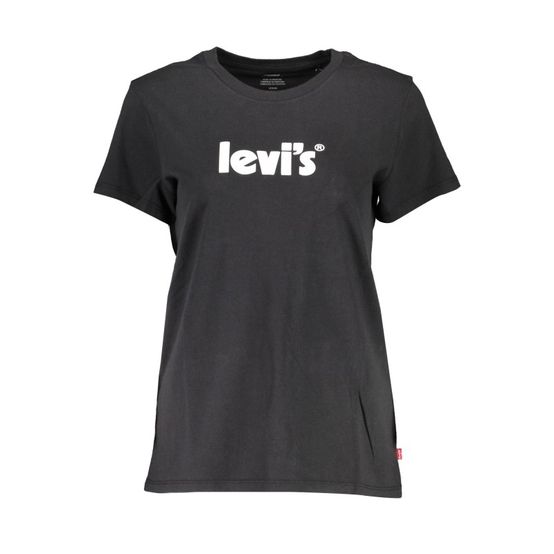 LEVI'S T-SHIRT MANICHE CORTE DONNA NERO LEVI'S T-SHIRT MANICHE CORTE DONNA NERO